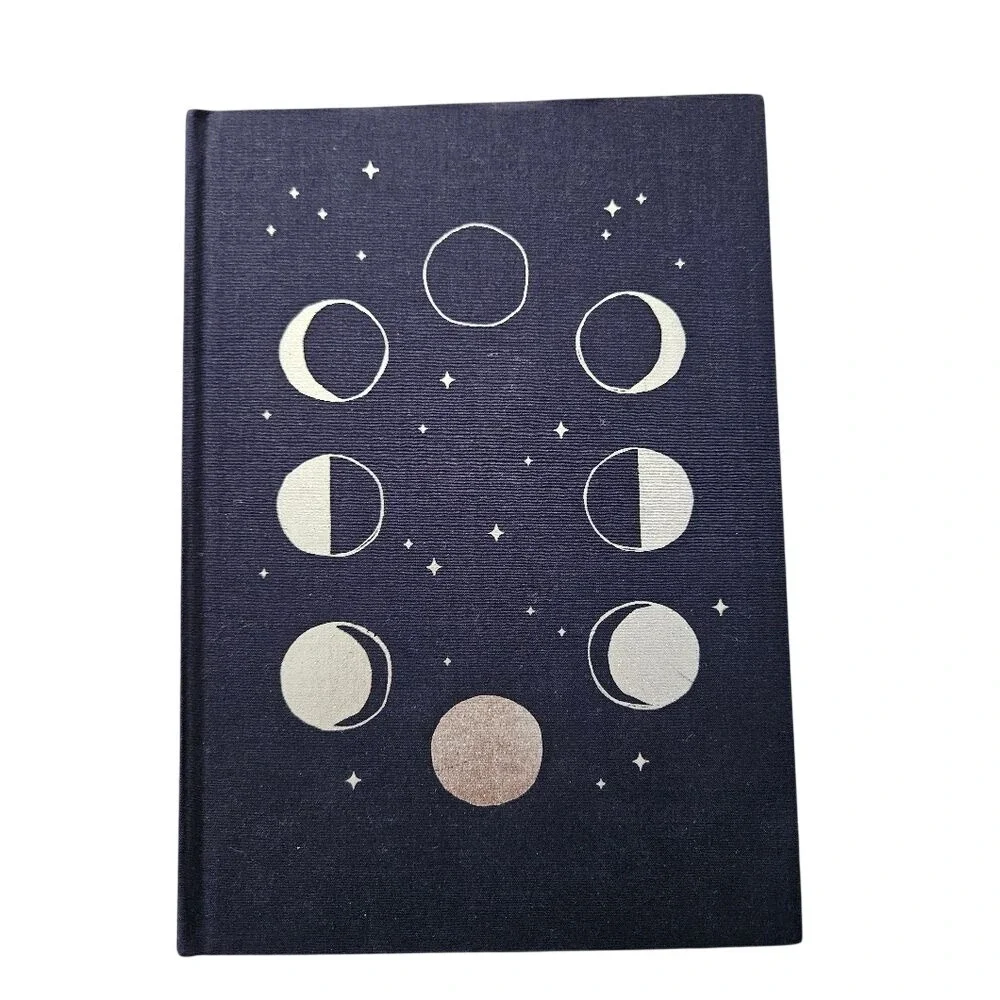 Moon Phases Cloth Journal Diary Notebook Lined Pages NEW‎